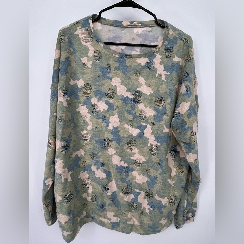 Easel Multicolor Knit Top